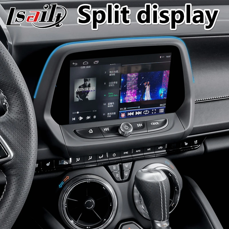  Lsailt Android 7.1 Navigation Video Interface Box for Chevrolet Camaro 2019-2020 year 32GB ROM