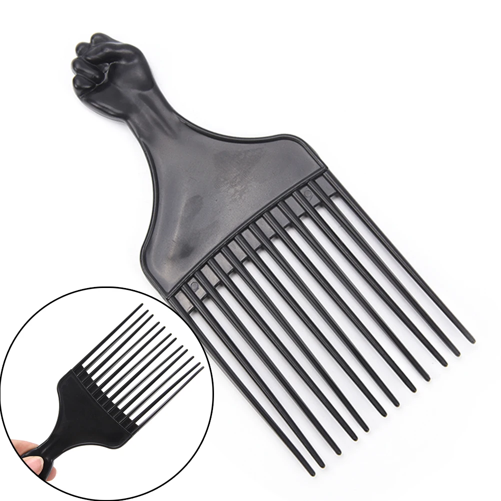 Hot 1Pc Insert Wide Comb Afro Hair Pick Comb Teeth Hair Fork Brush For Curly Hair 2