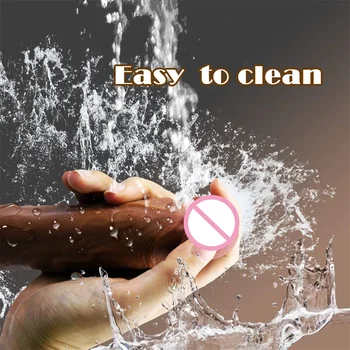 8.3 Inch XXL Realistic Dildo with Powerful Suction CupRealistic Penis Sex Toy Flexible G-spot Dildo with Curved Shaft and Ball 2