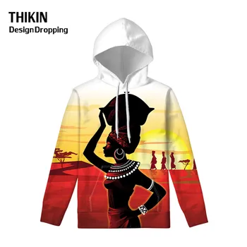 

Streetwear Traditional African Art Women Print Women Sweatshirt Spring 2019 Oversized Hoodie Long Sleeve Casual Sweatshirts Girl