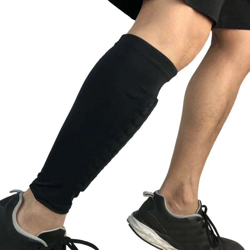 1Pcs Gym Sport Guard Protector Soccer Honeycomb Anti-crash Leg Calf Sleeve Compression Cycling Running Leg Warmers