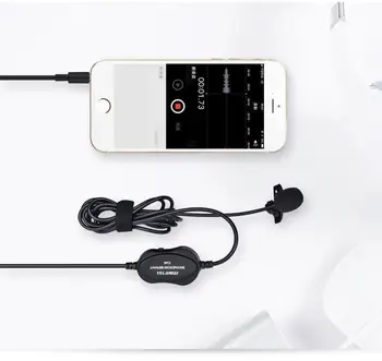 

Omnidirectional Audio Video Record Lapel Microphone for Recording Live Broadcast