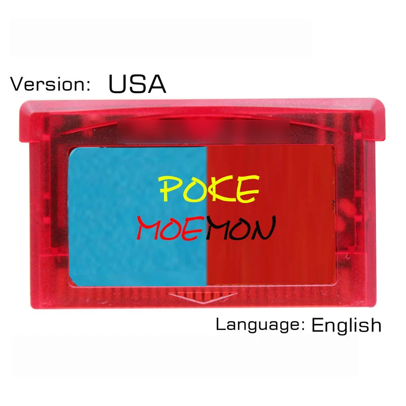 Poke Moemon 32 бит видеоигры картридж Консоли Карты США версия Язык Английский