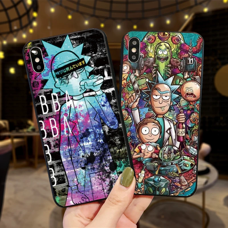 

For Xiaomi Redmi Pro 6 Note 5 6 8 K20 Pro 7 Note 4X 5A 16G 32G 7 GO 7A K20 Silicone Phone Case Rick and morty