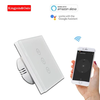 

KJ&GALO Wifi window switch touch screen control for smartphones,easy to use with Amazon Assistant or Google Assistant Smart box