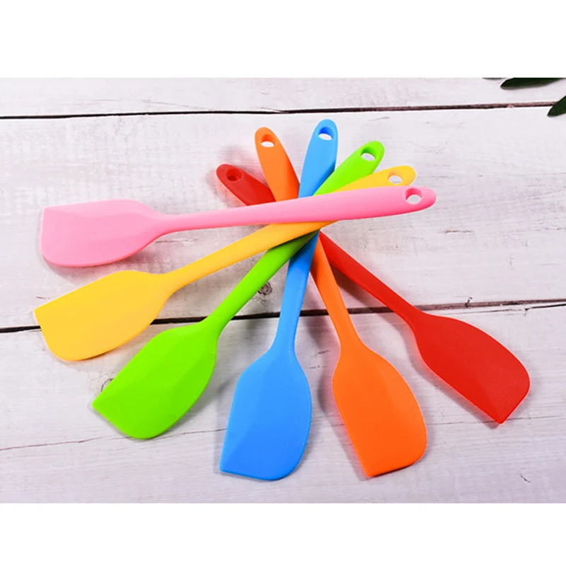 Cake Tools Silicone Cream Spatula Mixing Batter Scraper Brush Heat Resistant Non-stick Home |