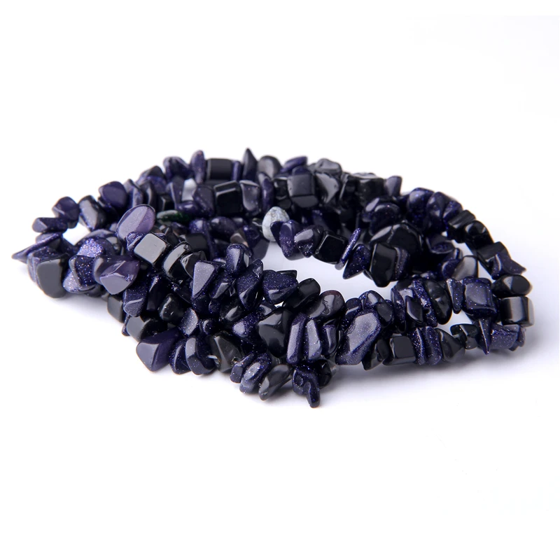 blue sandstone Бусины из натуральных зеленых малахитовых фишек, 5-8 мм, неправильные бусины из гравия, маленькие кусочки, Самородок, драгоценные камни, бусины для изготовления браслетов, подарок - Цвет: blue sandstone