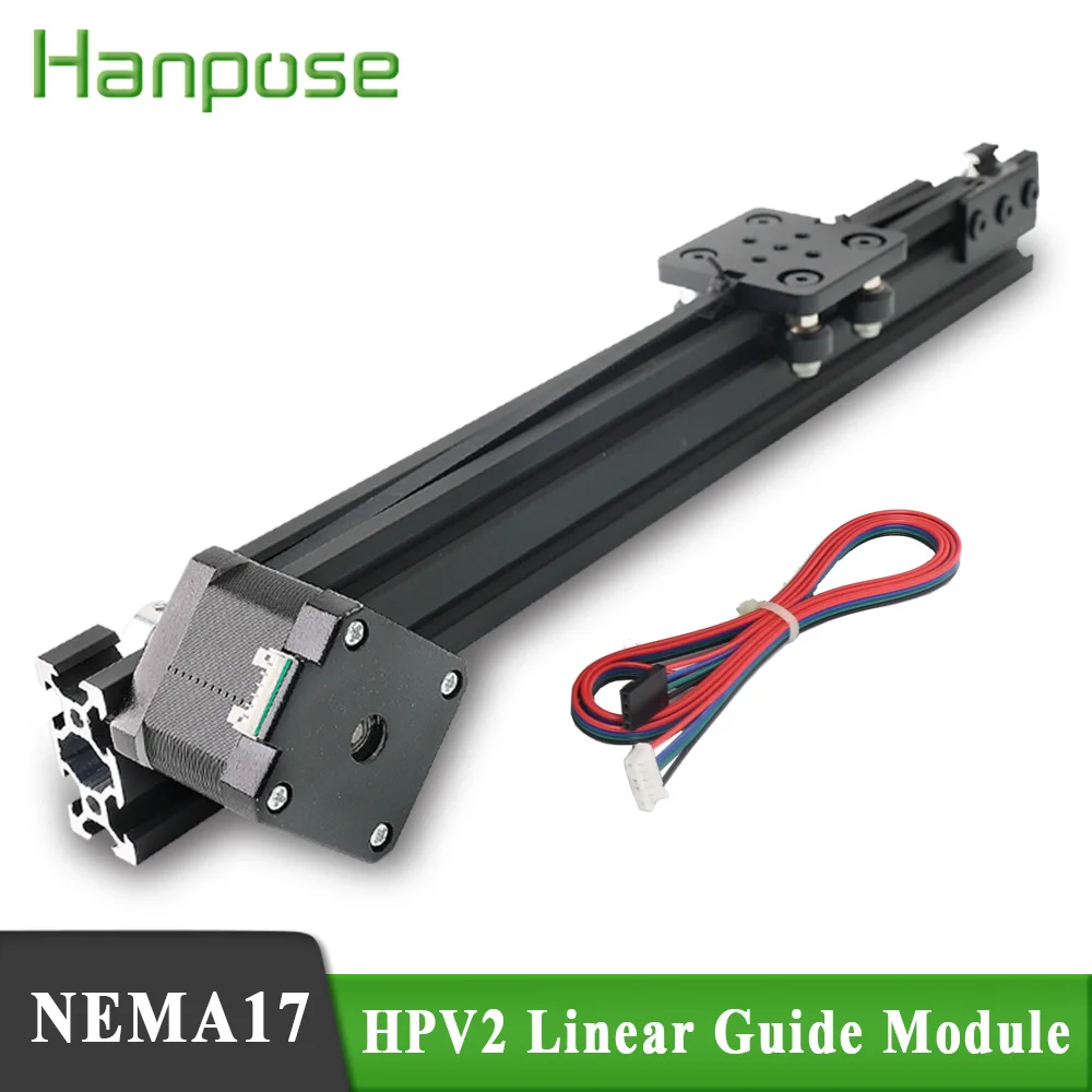 Mini v Atuador Linear Viagem Eficaz Módulo Linear Nema17 Motor de Passo para Impressora Cnc 3d 100350 mm Novo Openbuilds-hpv2