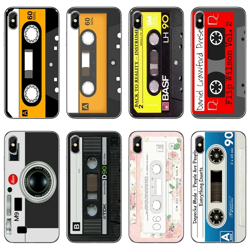 

Retro Cassette Tape For Huawei Honor 10 9 Lite 8C 8X 7C 7X 7A V10 V8 Y9 Y7 Y6 prime pro 2018 2019 cover case