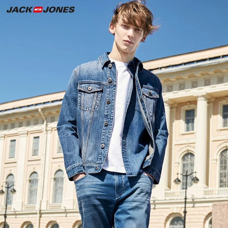 JackJones Men's Streetwear Trendy Casual Denim Jackets Coats 219357515 JackJones Men's Streetwear Trendy Casual Denim Jackets Coats 219357515