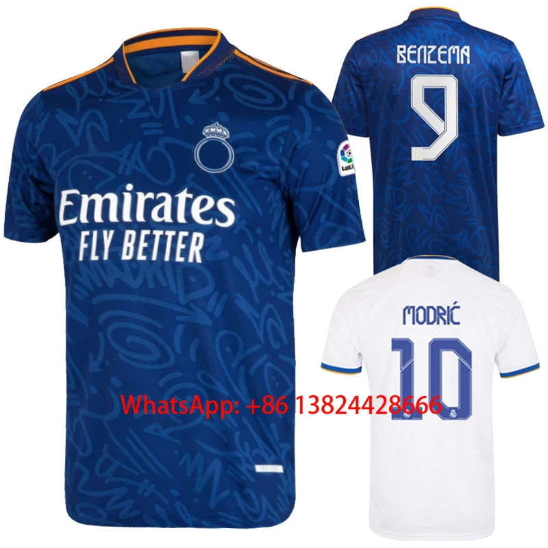 Новинка 2021/2022 Высококачественная Улучшенная Мужская рубашка Marcelo Camisa Benzema Real Madrides