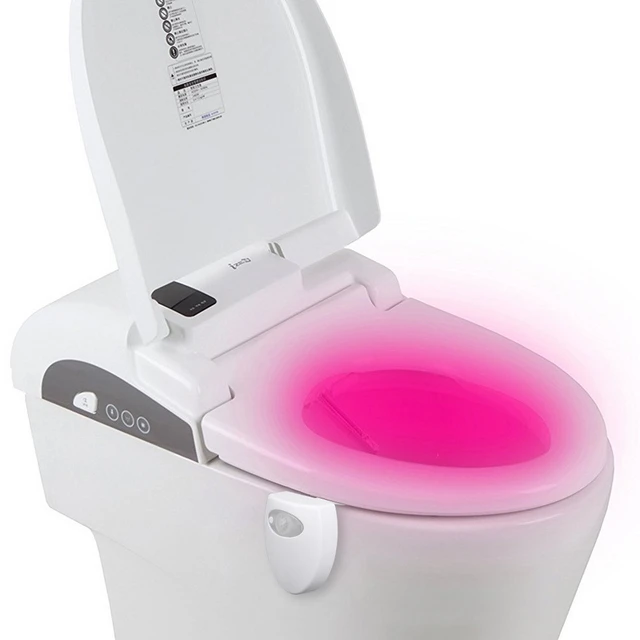 ZK30 Smart PIR Motion Sensor Toilet Seat Night Light 8/16 Colors Waterproof  Backlight For Toilet Bowl LED Lamp WC Toilet Light - AliExpress