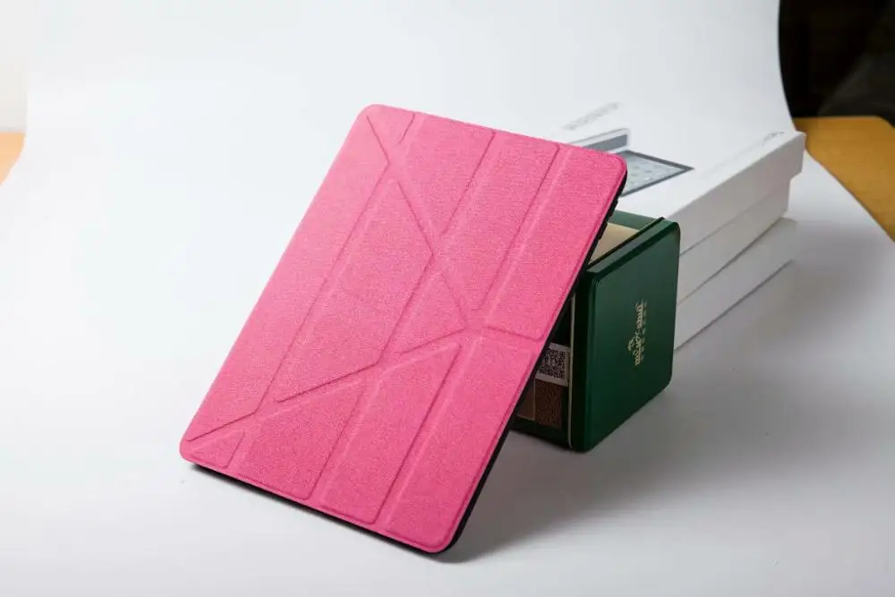 Утхай E013 для iPad 9,7 крышка// с держателем ручки, ткань деформируется подставка; обувь на плоской подошве с закрытой пяткой для автоматического сна/пробуждения - Цвет: For-iPad-9.7-Pink
