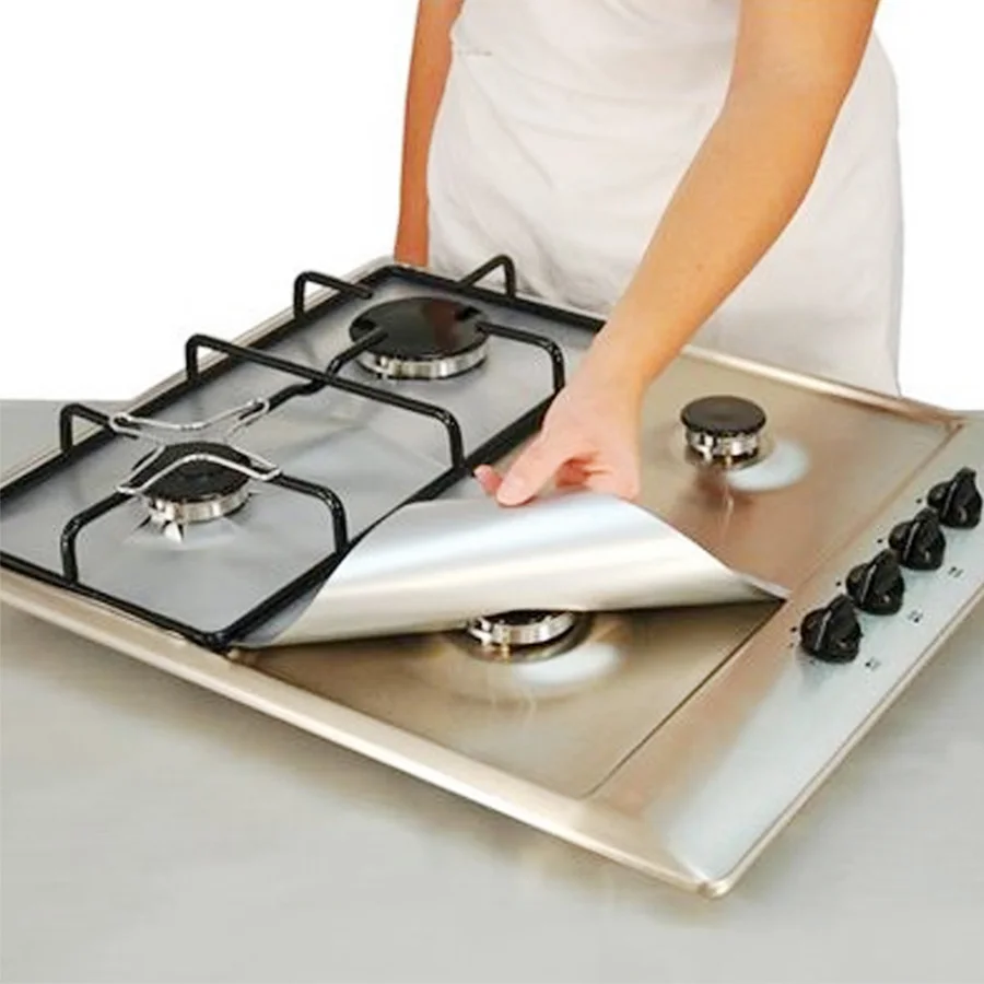 

3 PCS/Reusable Gas Stove Cover Protectors Dishwasher Oil-proof Cooking Protection Mat Burner Kitchen Tools Cleaning Accessories