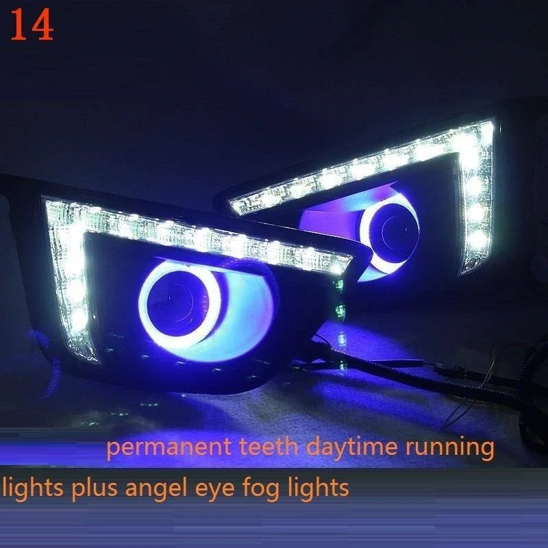 MODEL H Luces Para Авто внешний стиль лампы боковой указатель поворота Automovil светодиодные передние противотуманные фары Задние Автомобильные фары в сборе для Honda Fit - Цвет: MODEL H
