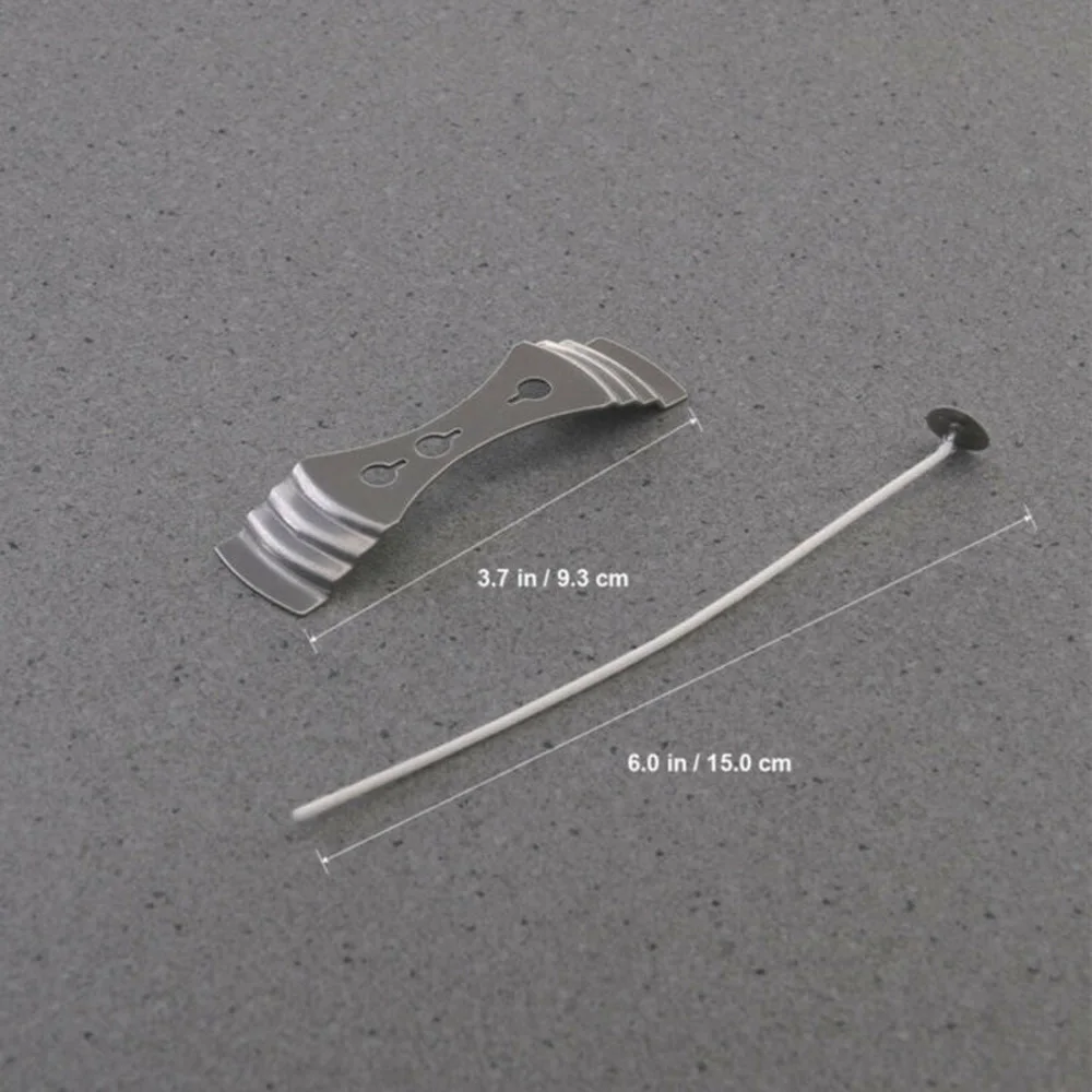 

15cm Pre Waxed Candlewicks Crafts For Candle Making 3-Hole Holder Bracket Kit