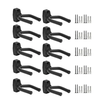 

10Pcs Guitar Accessories Guitar Hook Short Hook Ukulele Wall Hook Guitar Wall Guitar Metal Hanger