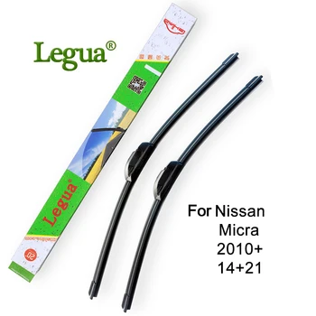 

Legua car Windscreen Wipers blade for Nissan Micra,2010+,14"+21",car wiper rubber,Frameless Bracketless windshield wiper