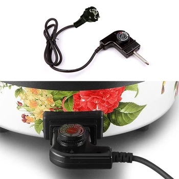 

US/UK/SA/EU/CN Plug Adjustable Power Cord with Automatic Regulator for Electric Baking Pan Electric Heating Pot Pin Plug