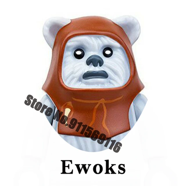 Jar Jar Binks Chewbacca Tusken Raider Han Solo Building Blocks Jawas Leia Ewoks Amidala Gamorrean Star Brick Figure Wars Toys PG737