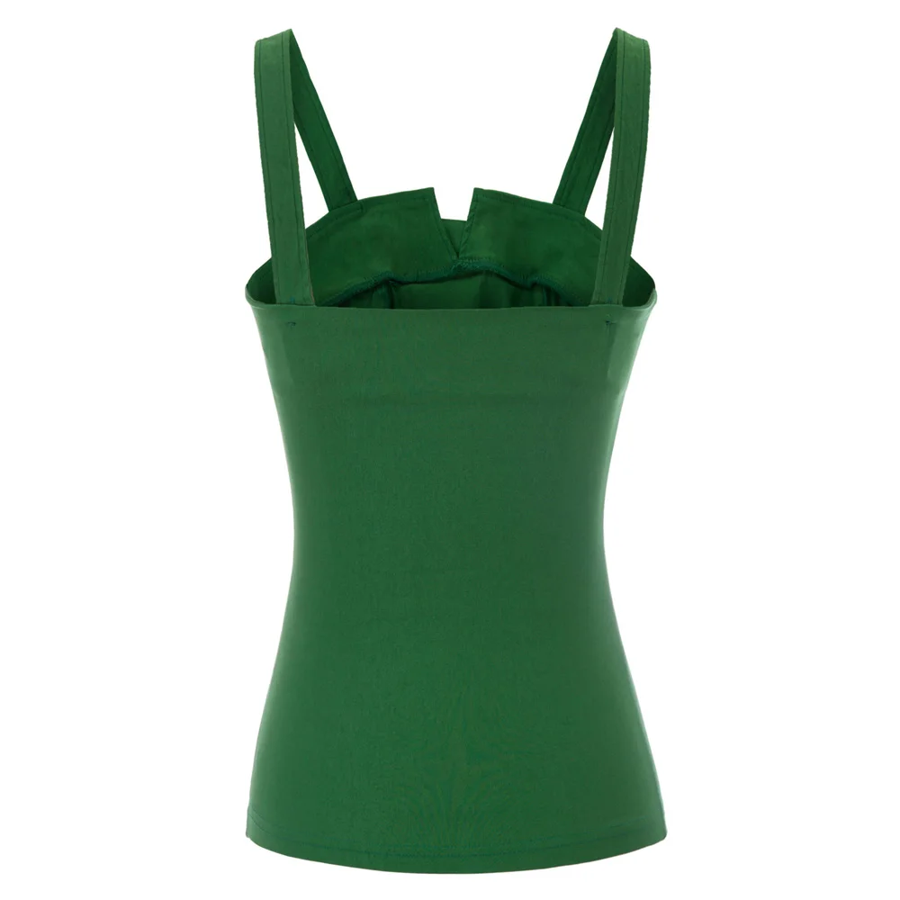 Solid Tops Womens Ladies Spaghetti strap Retro Vintage Summer Clubwear Sleeveless Slim fit