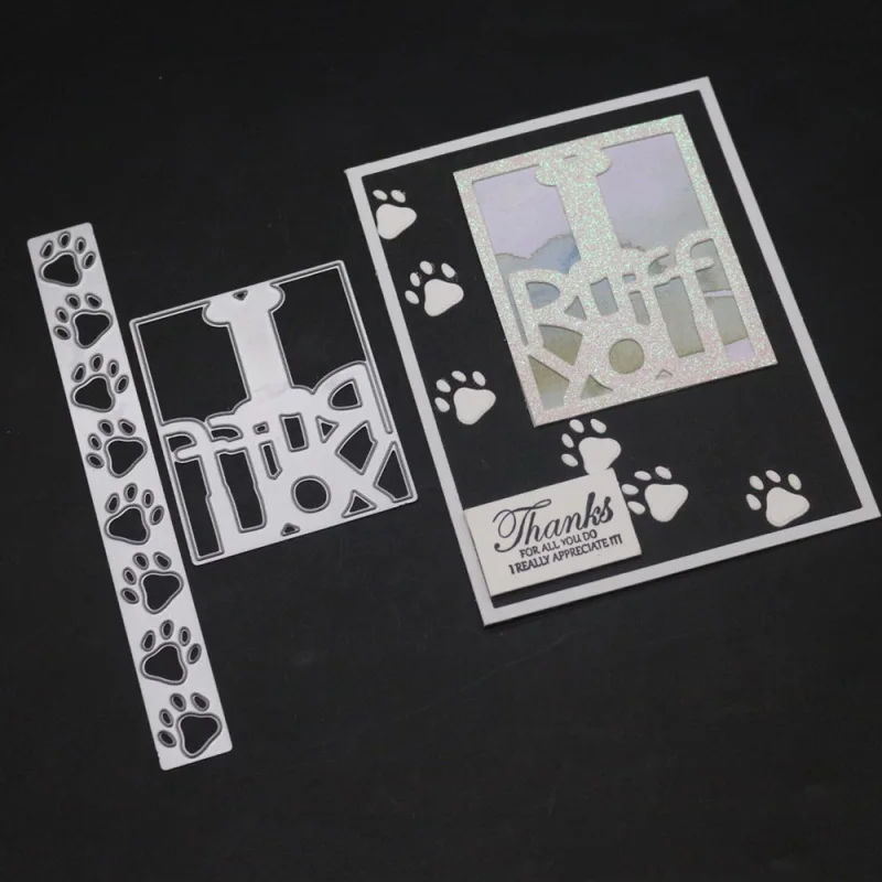 

Footprint Frame Metal Cutting Dies Troqueladora Letter Decoration Rectangle Stencil Scrapbooking Stamps And Dies 2019 New Craft