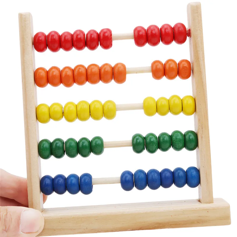 Fengh Perle en bois Abacus Counting Nombre enfants Maternelle Math Learning enseignement jouet