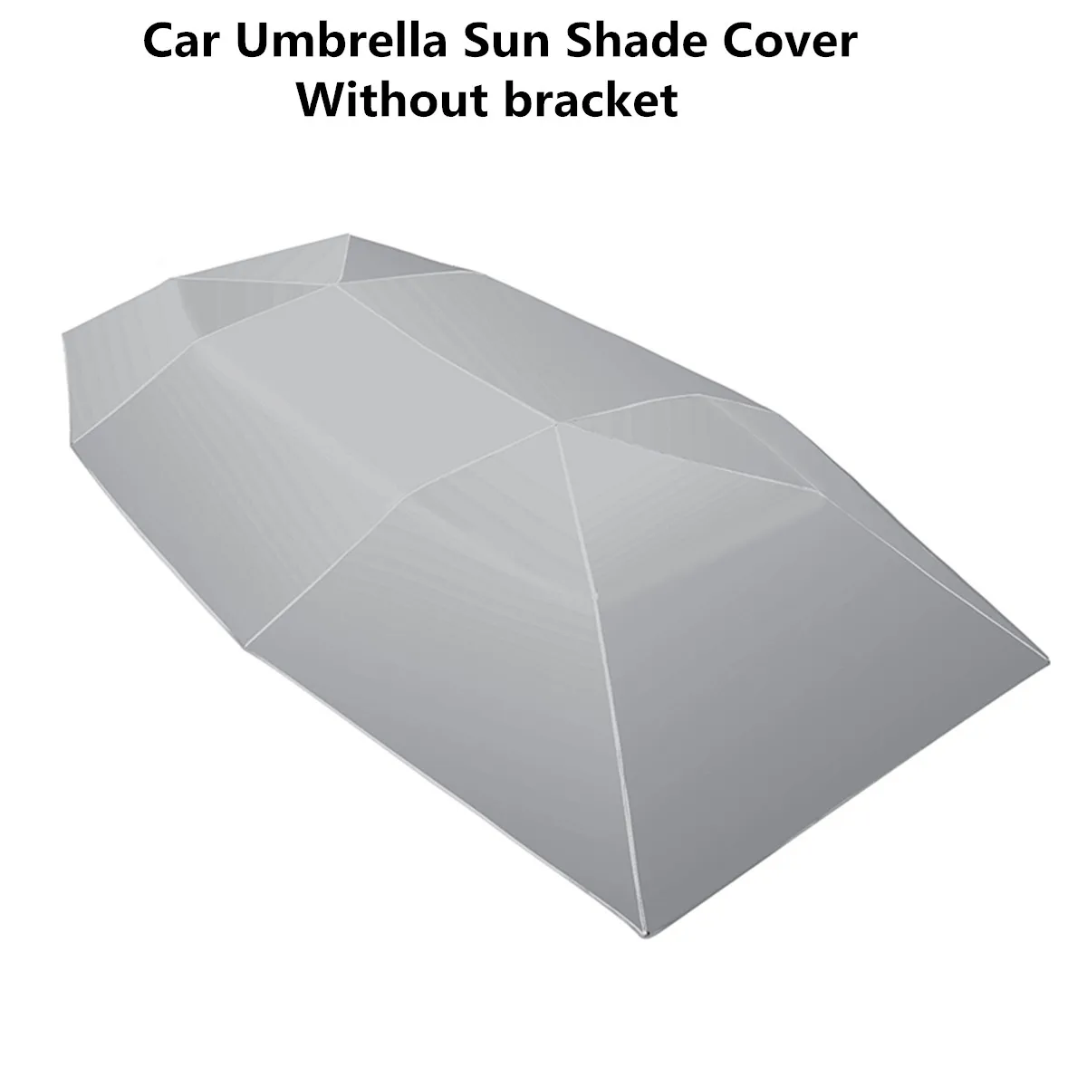 4,5x2,3 м/4,2x2,1 М Портативный уличный автомобильный тент, автомобильный зонтик, солнцезащитный тент, покрытие из ткани Оксфорд, Полиэстеровые автомобильные Чехлы(без кронштейна - Название цвета: 4x2.1M Silver