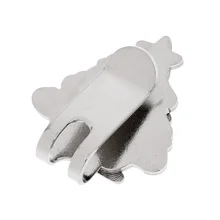 10 X Портативный сплав Санта Клаус Рождественская елка Мяч Для Гольфа Маркер И Шляпа Клип