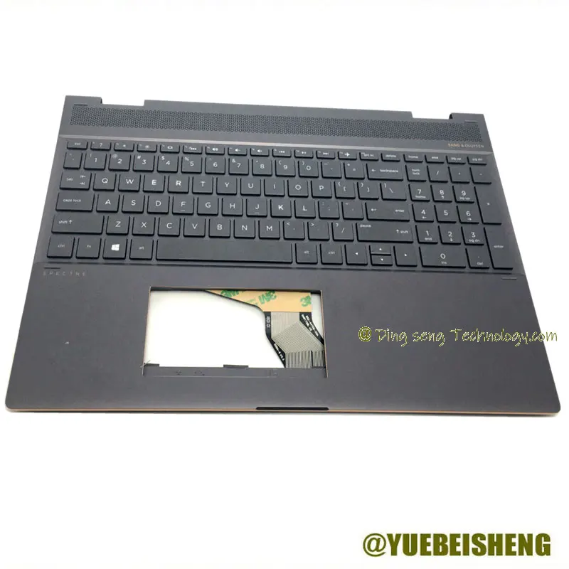 Yuebeisheng For Hp Spectre X360 15ch Palmrest Us Keyboard