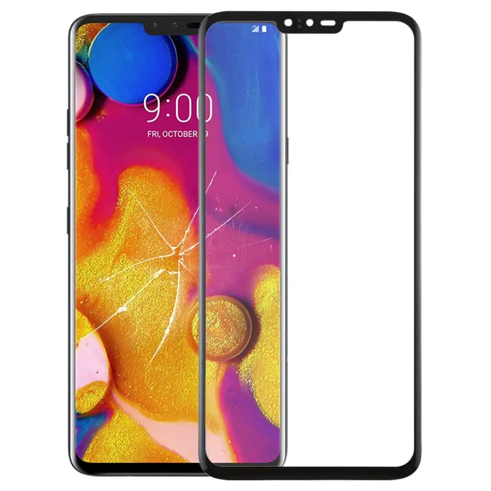 Для LG V40 ThinQ сенсорный экран стекло дигитайзер передняя внешняя Сенсорная панель ремонт телефона