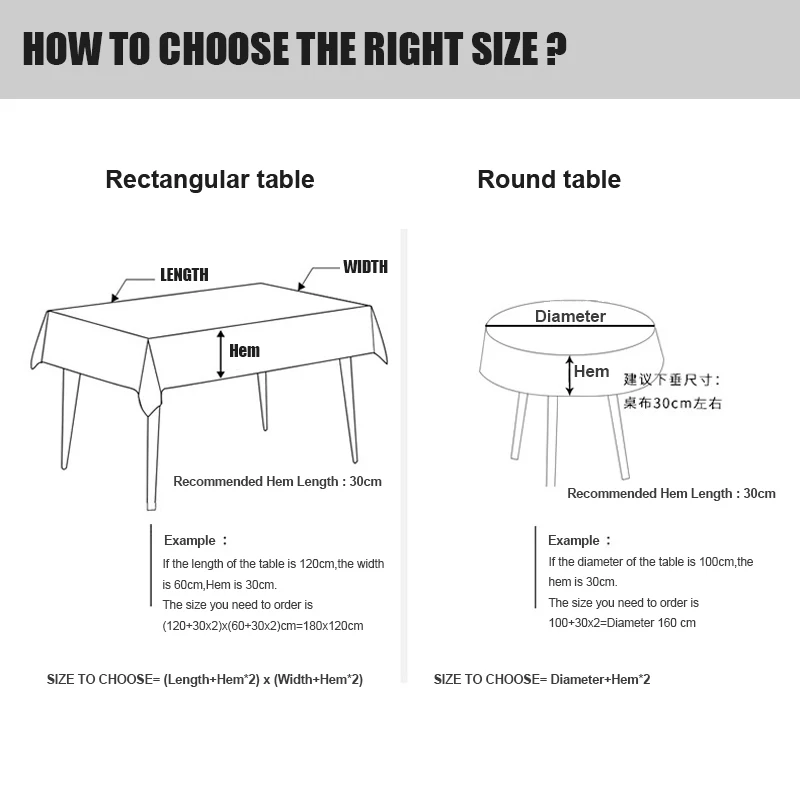 Flowers Pattern Tablecloth Waterproof Oilproof Home Decoration Rectangular Round Table Cover Beautiful Kitchen Table Cloth