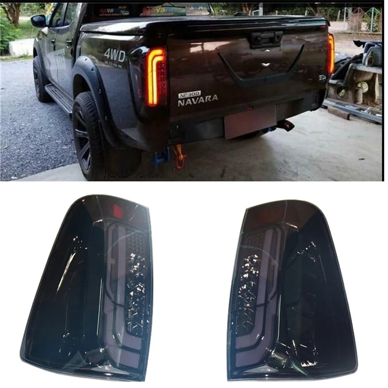 

EXTERIOR AUTO ACCESSORIES REAR LIGHTS TAIL LAMPS BACK LED BRAKE LIGHTS FIT FOR NISSAN NAVARA NP300 TURN SIGNAL BRAKE LED LAMPS