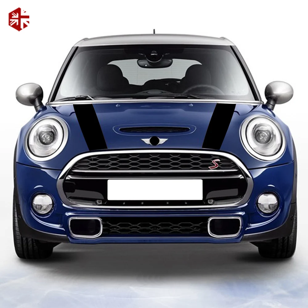 Car Hood Decal Racing Bonnet Stripe Engine Cover Trunk Rear Body Kit Sticker For MINI Cooper R55 R56 F55 F56 R58 R60 R50 R53 F60