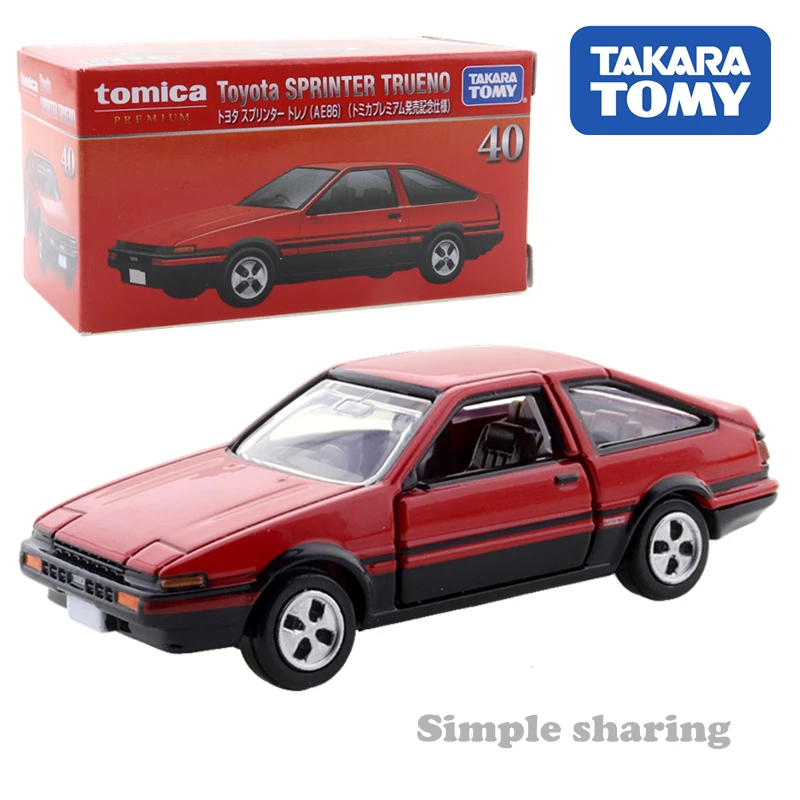 Takara Tomy Tomica Premium 40 Toyota Sprinter Treno AE86 Red 1/60 Car Hot Pop Kids Игрушки моторные автомобиль Литые