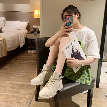 

Martin Kids England Wind Handsome Joker Plus Velvet Short Women's Singles Girls Boots Women Gao Help Canvas Shoes Female Botas