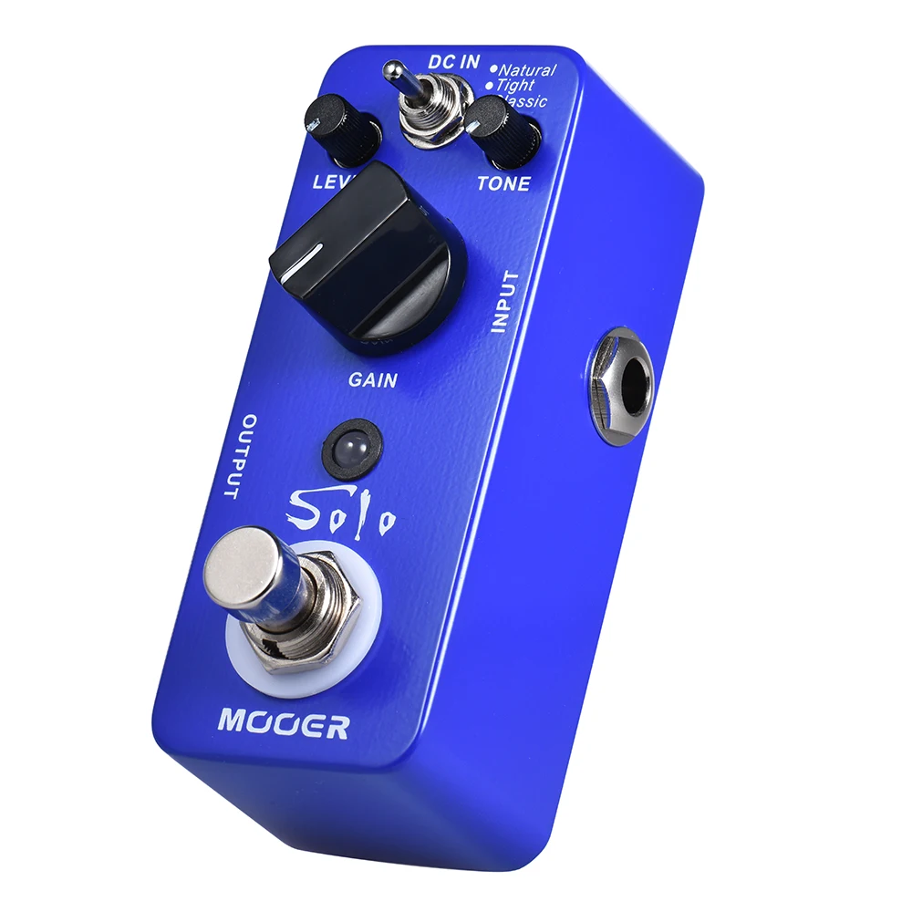MOOER SOLO Distortion Guitar Effect Pedal High-gain True Bypass Full Metal Shell guitar accessories