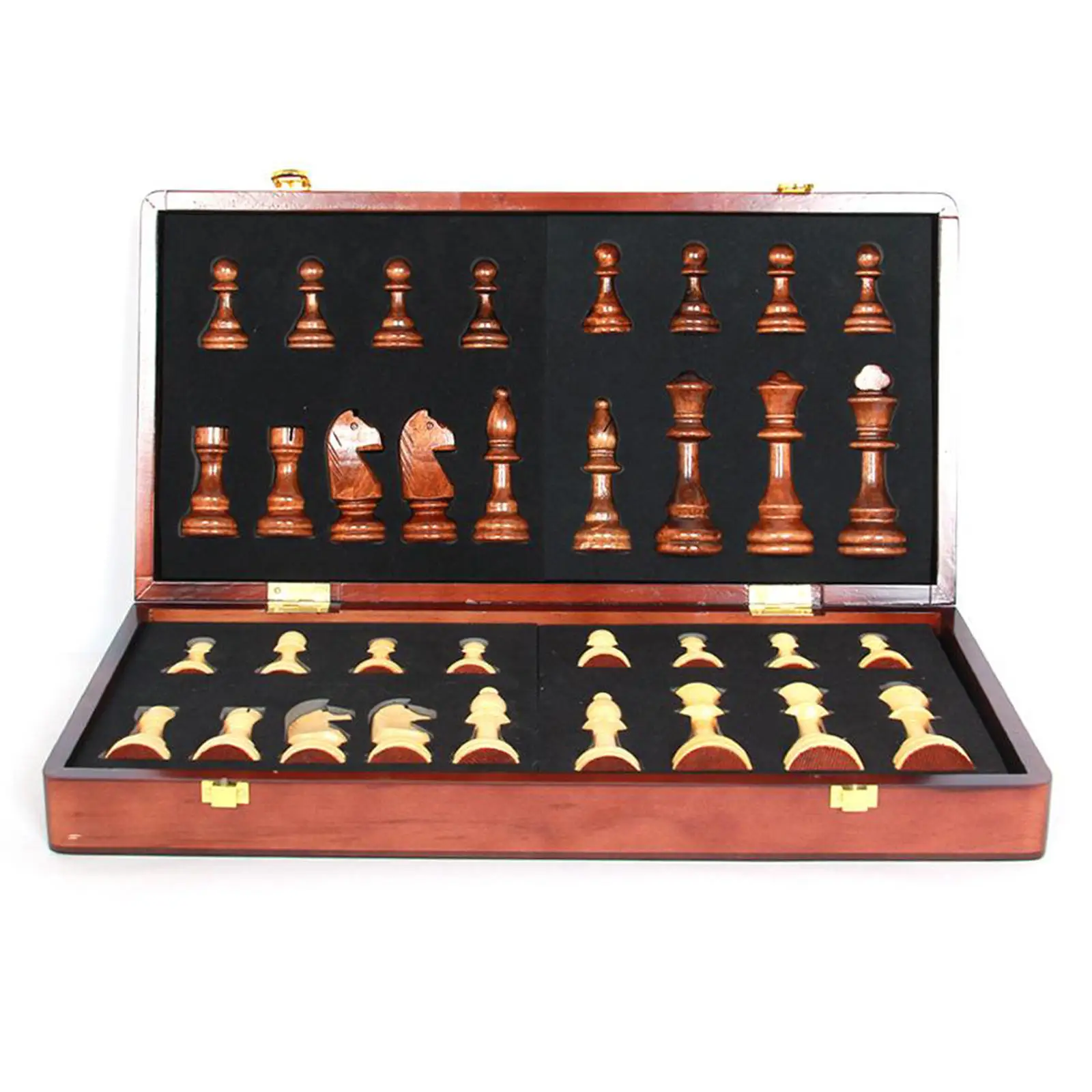 

Professional Competitive Tournament 18" XL Large Handcrafted Wooden Carved Chess Set Board and 32+2 Pieces Chessmen