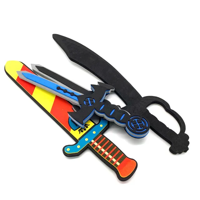 Pirate EVA Sword Anime Cosplay Weapon Environmental Soft Material Foam Toys Boys Replica Shield Kids Halloween Birthday Gifts 6
