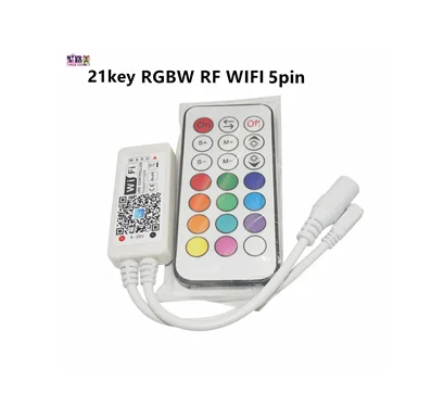 21k RF RGBW wifi5pin Magic Home RGB/RGBW ИК RF Bluetooth беспроводной Wi-Fi контроллер, светодиодный контроллер DC5V 12V 24V для светодиодный полосы 5050 WS2811 WS2812B пикселей - Цвет: 21k RF RGBW wifi5pin