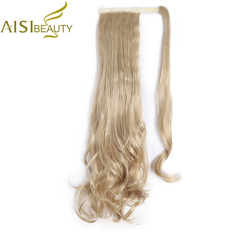 AISI BEAUTY 2" длинные волнистые накладные волосы на заколках в виде конского хвоста, синтетические накладные волосы, термостойкие