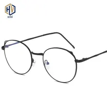 Новые женские очки кошачий глаз оправа анти-голубые легкие металлические оправы для очков круглые очки по рецепту