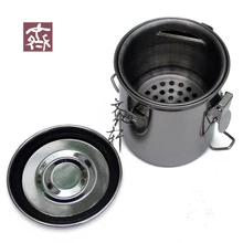 Картина маслом нержавеющая сталь моечная машина с ручкой Ручка для мытья Бочкообразное ведро с фильтром экран убедительные художественные принадлежности