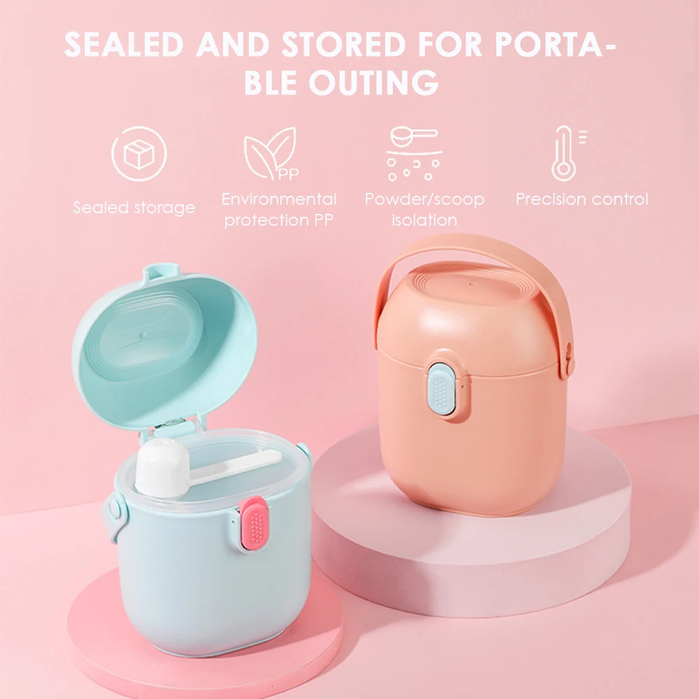 HAPPY MONKEY Portable Baby Food Storage Box EssentialInfant Milk Powder High capacity Box Toddle Snacks Container