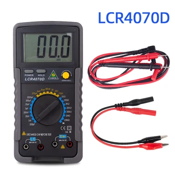 

Multimeter Digital Professional LCR Meter Digital Multimeter Bridge Resistance Meter Capacitance Tester Inductance LCR4070D