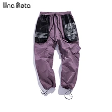 Una Reta, Мужские штаны, новинка, японский стиль, хип-хоп брюки, джоггеры, Мужская Уличная одежда, высокое качество, повседневные свободные штаны, мужские спортивные штаны