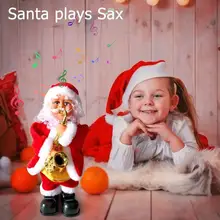 Электрическая Музыкальная Рождественская игрушка Санта-Клаус, игрушка-кукла, детские подарки, рождественские украшения, развлекательная и декоративная интеграция