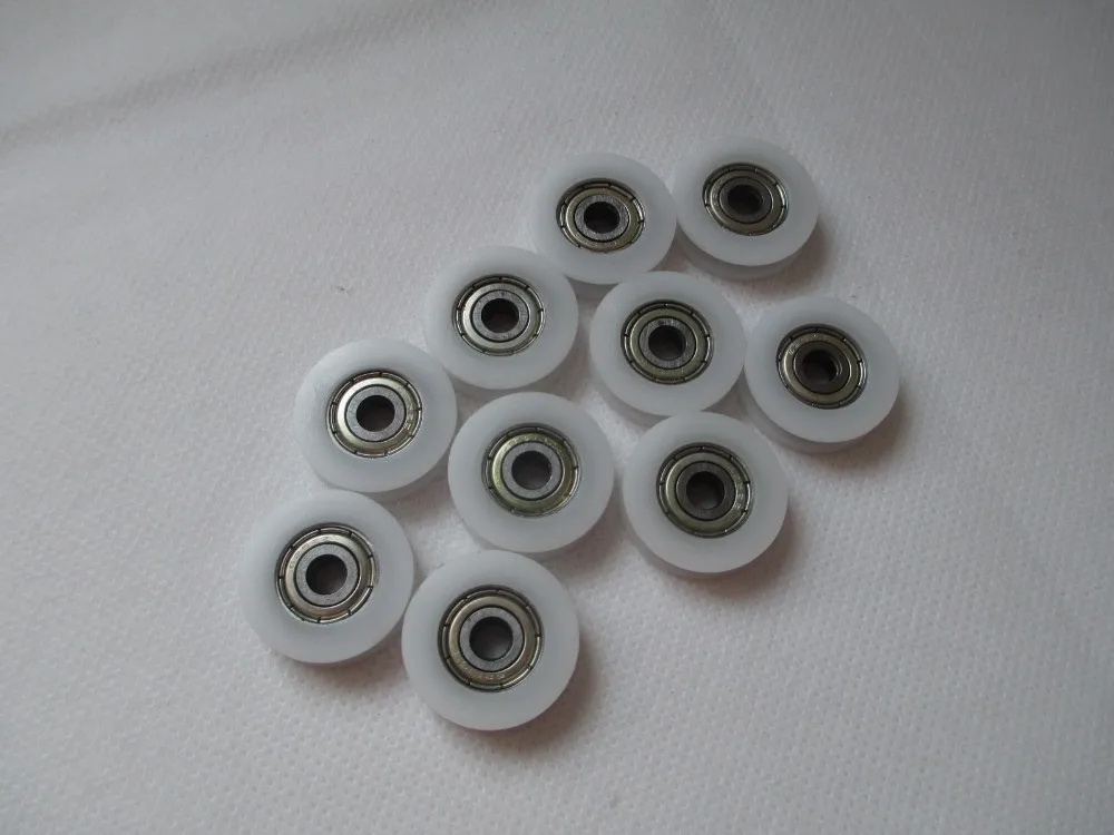 10pcs-30mm-Round-Groove-Nylon-Pulley-Wheels-Roller-for-3mm-rope-w-625ZZ-Bearing (1)