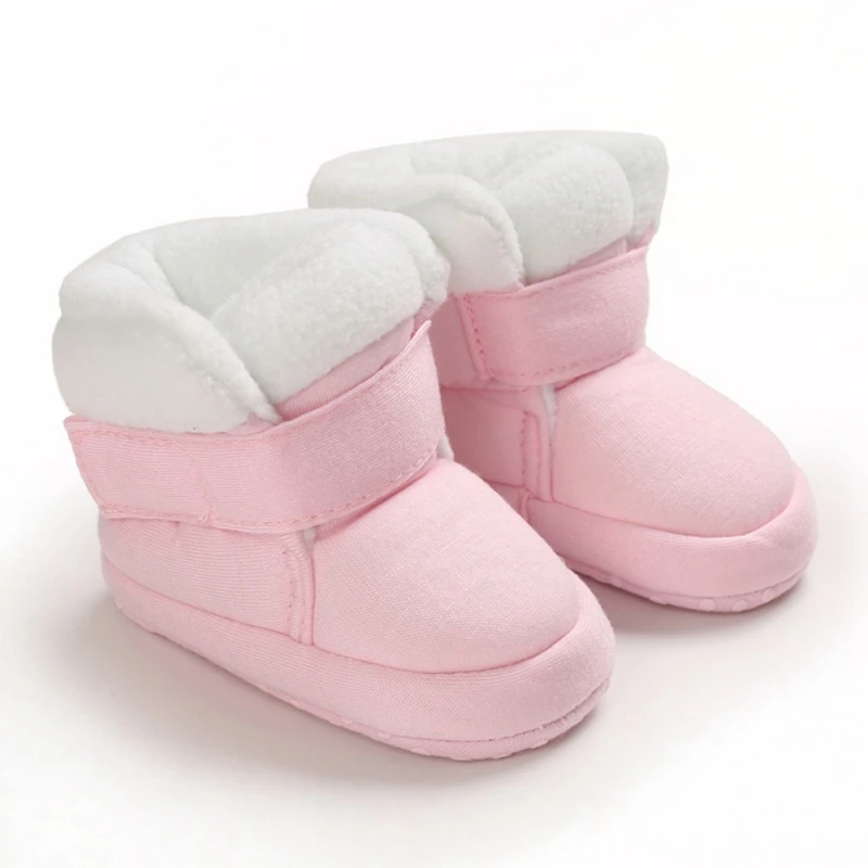 

Warm Newborn Toddler Boots Winter First Walkers baby Girls Boys Shoes Soft Sole Fur Snow Booties for 0-18M#3
