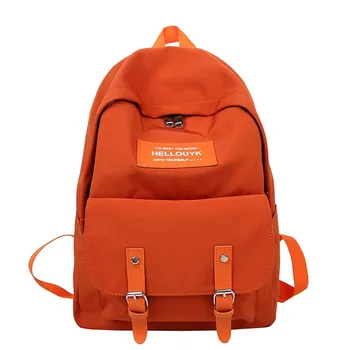 

Classic Canvas Women's Street Backpack Large Capacity Zip Pocket Backpack рюкзак женский